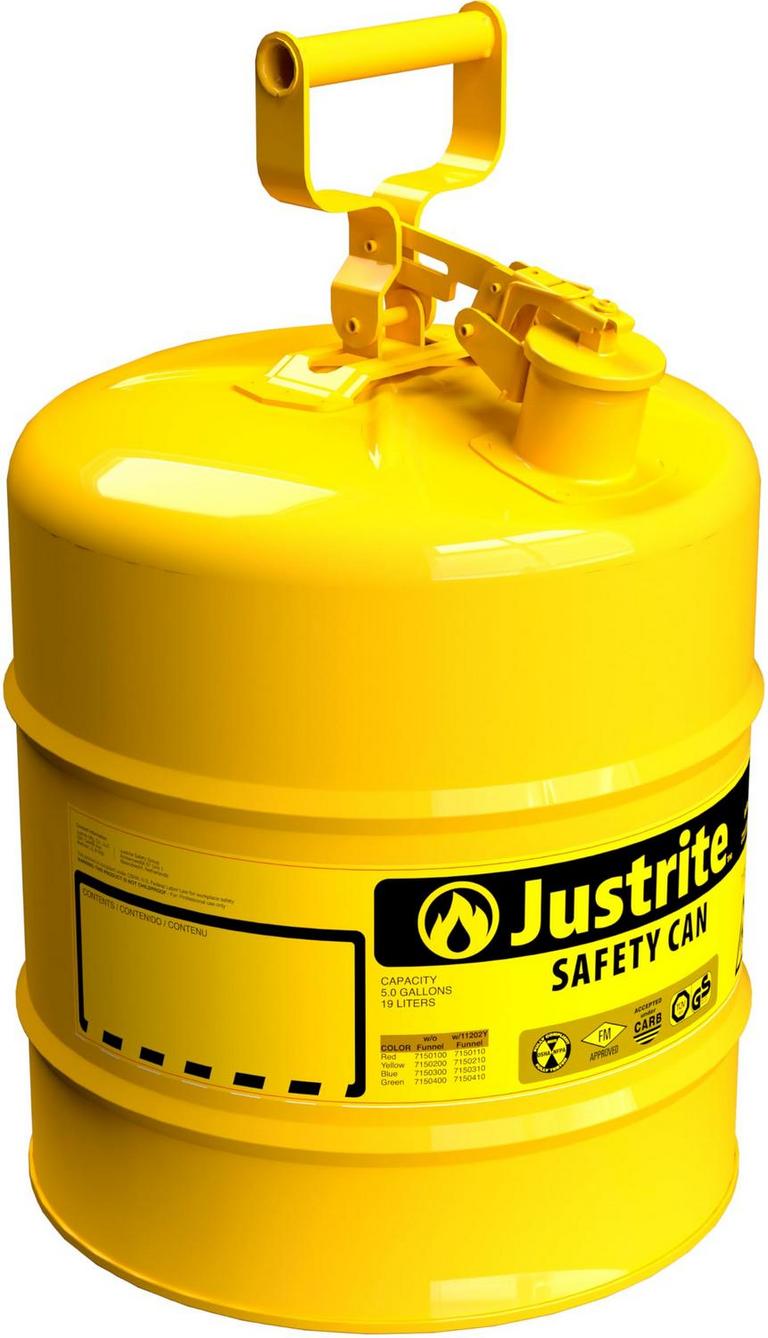 JUSTRITE 5GAL YELLOW DIESEL CAN