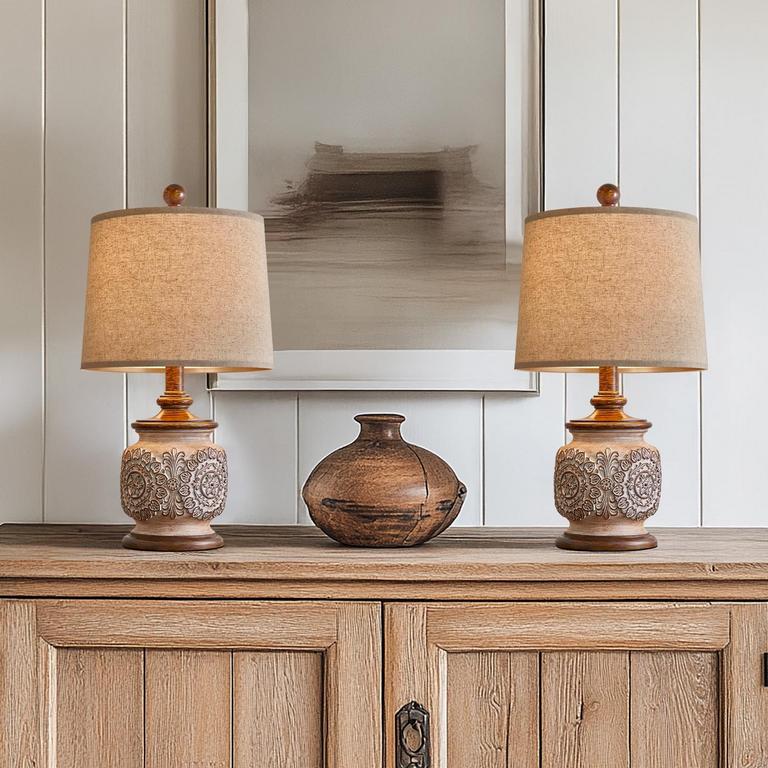 ONEACH 18.75IN TABLE LAMPS SET OF 2
