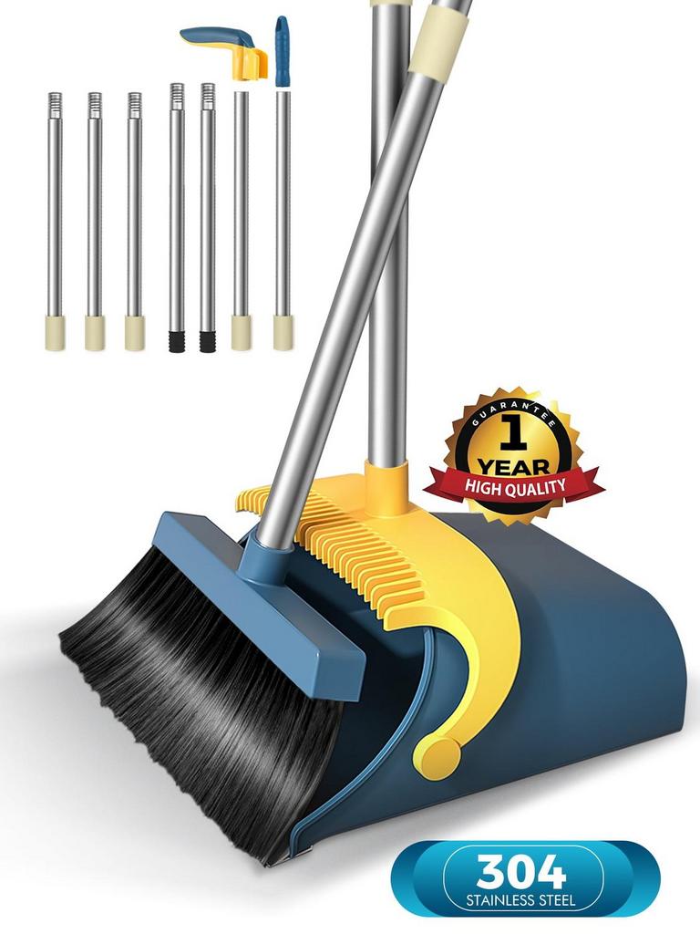 BIMZUC BROOM AND DUSTPAN