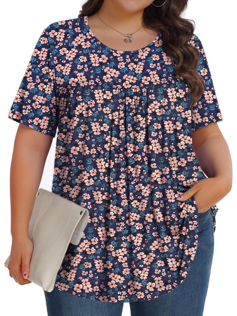 2XL FLORAL TUNIC TOP