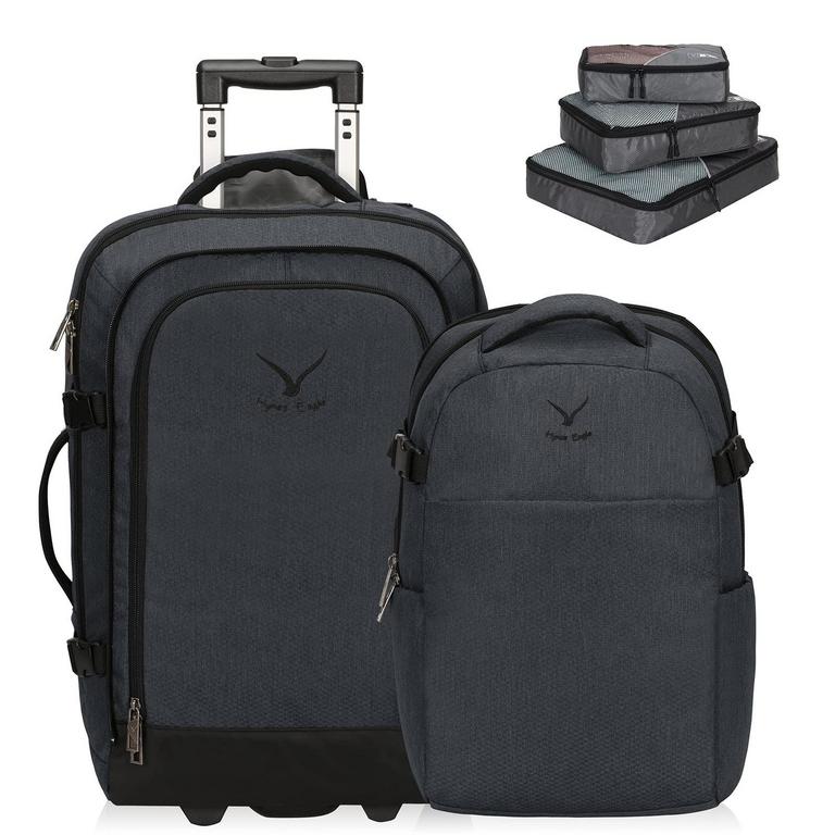 HYNES EAGLE CARRY ON BACKPACK & PACKING CUBES SET 