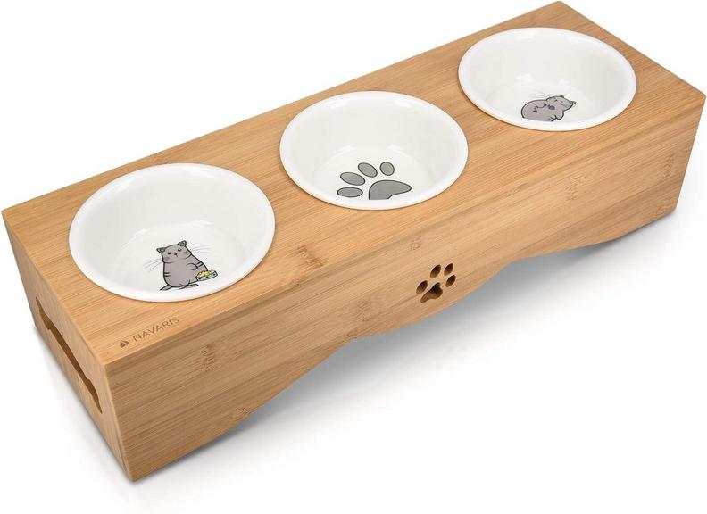 NAVARIS CAT BOWL SET 3PCS