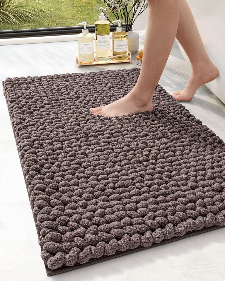 DEXI 30INX17IN BATH MAT BROWN