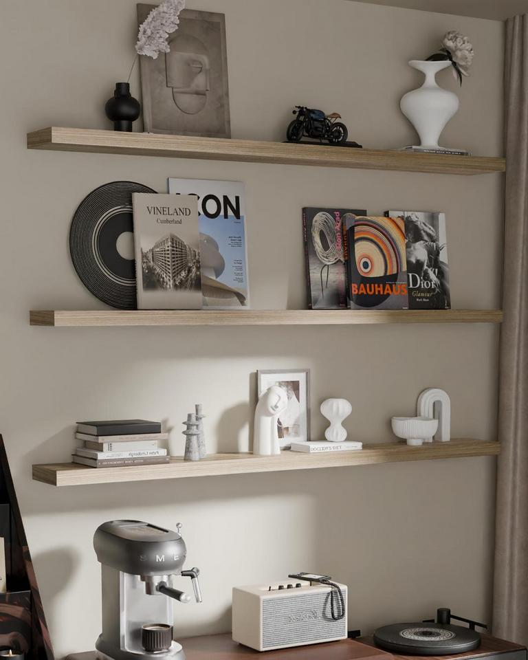 TEDIDUWA 48IN FLOATING SHELVES 3PK