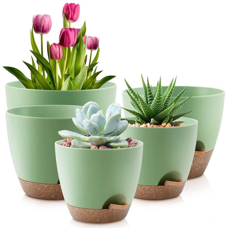 FOUKUS SET OF 5 PLANT POTS
