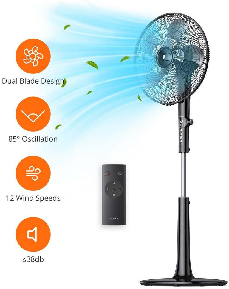 TAOTRONICS 16IN OSCILLATING FAN BLACK