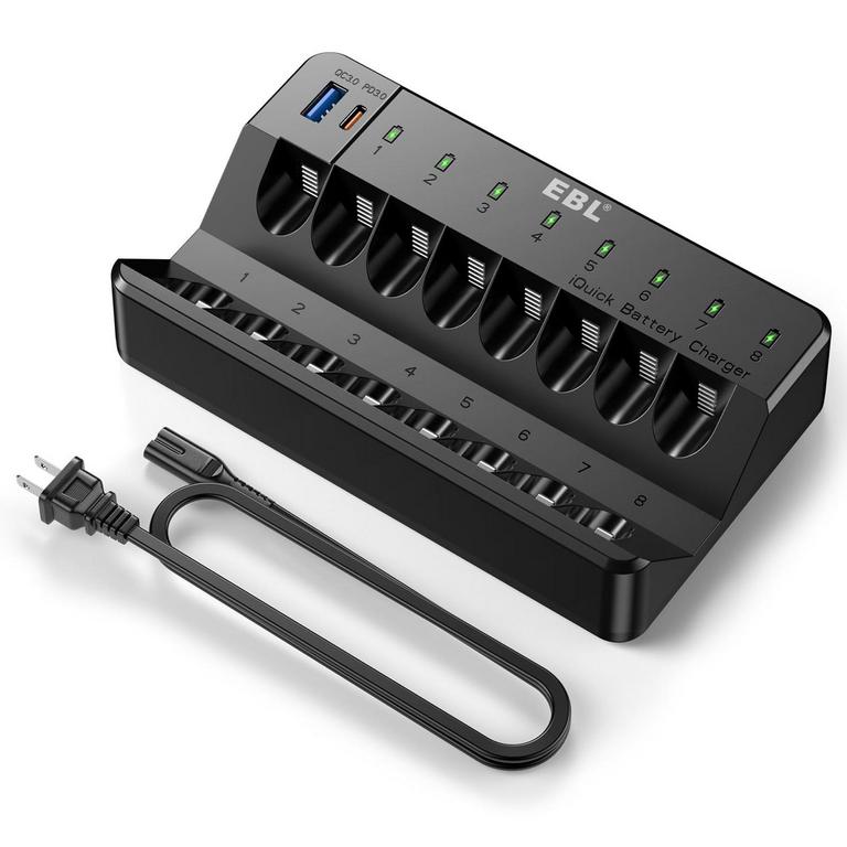 EBL FAST BATTERY CHARGER BLACK