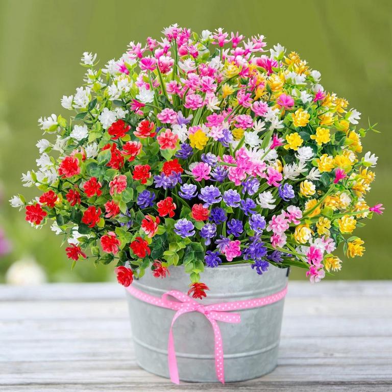 SCIDWEET 24 BUNDLES 13.8IN FAUX FLOWERS