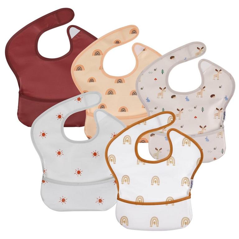 GLLQUEN BABY BIBS 5-PACK
