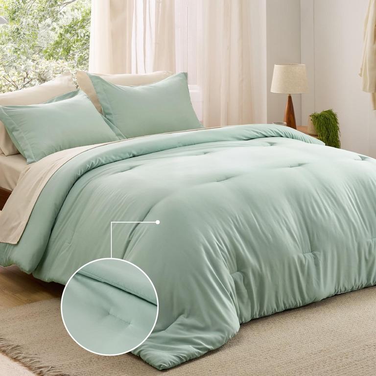 COZY COMFORT QUEEN COMFORTER SET 7PC