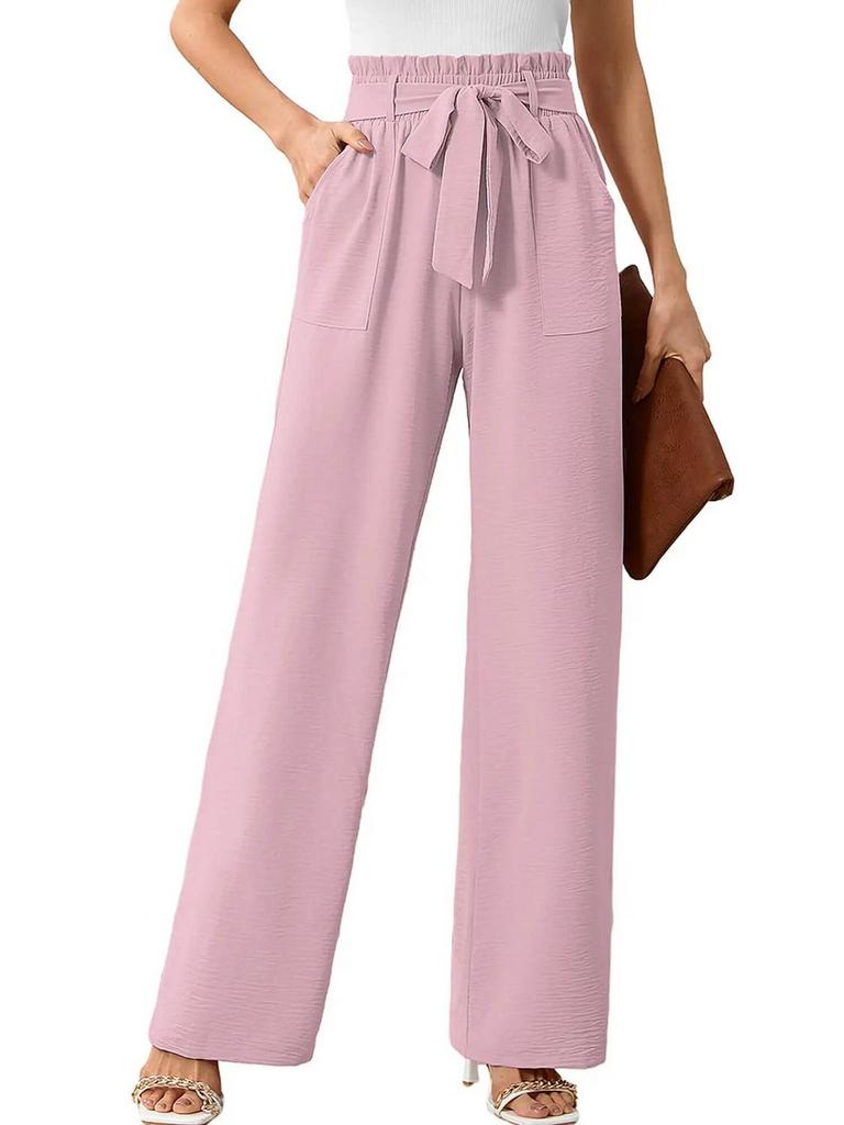 CHICLILY WOMENS WIDE LEG PANTS M