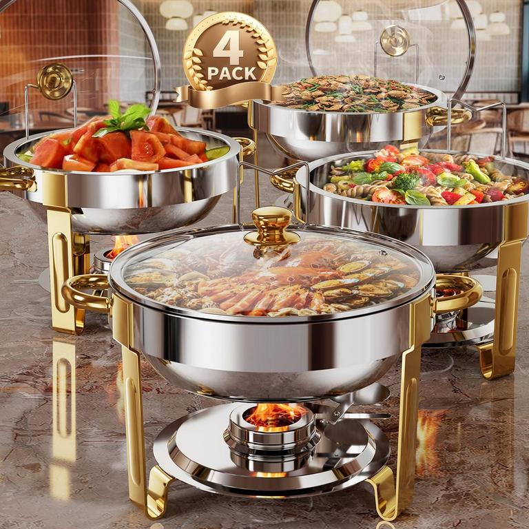 BAKPOCO CHAFING DISHES 5QT 4PK