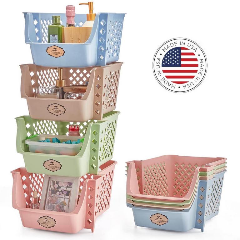 HOUSE DAY STORAGE BINS 4PK