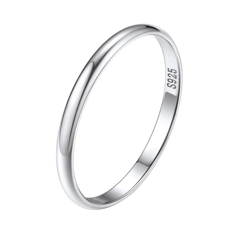 SILVORA 2MM WEDDING RING SIZE 7