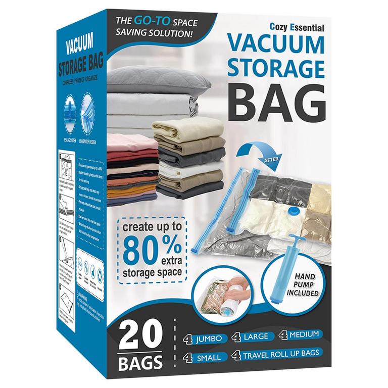 20PK VACUUM STORAGE BAGS