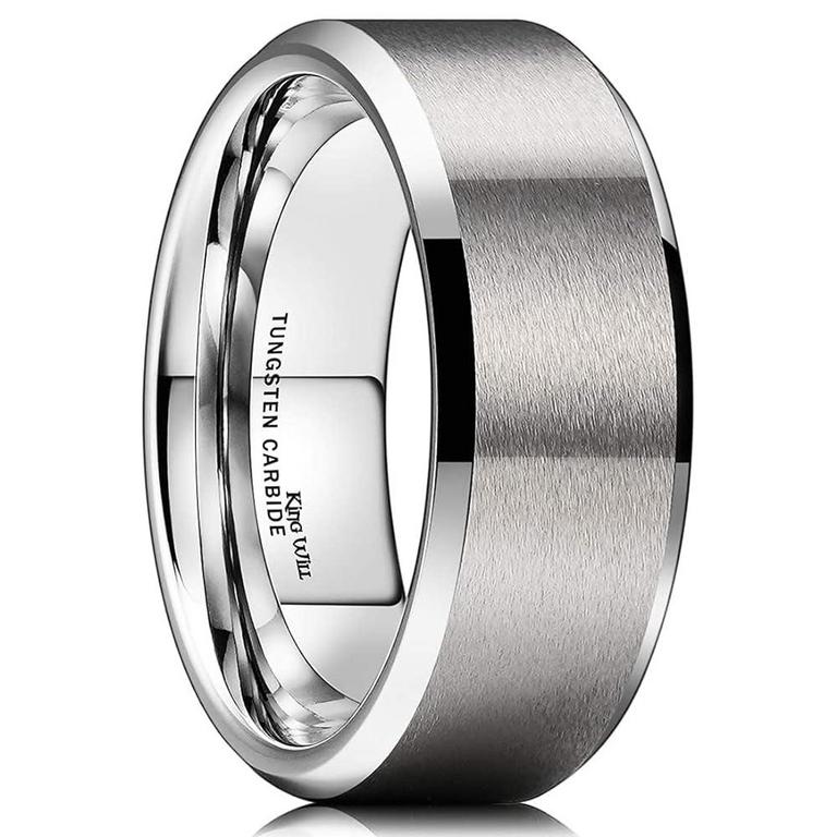 KING WILL 8MM MENS RING SIZE 10