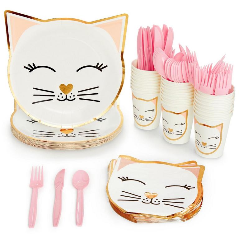 BLUE PANDA CAT PARTY SET