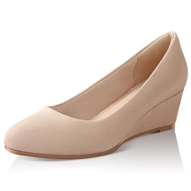 ELELAX WOMENS 9 NUDE PUMPS