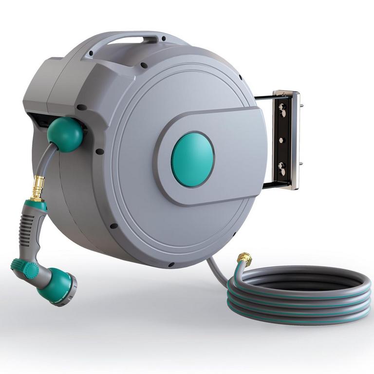 GILBEST RETRACTABLE GARDEN HOSE REEL