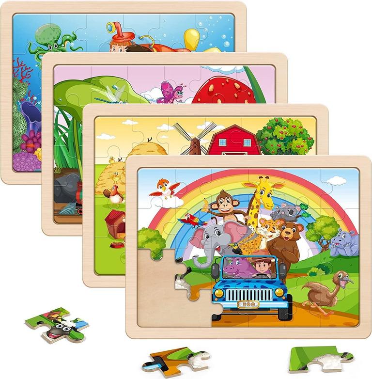 SYNARRY KIDS WOODEN PUZZLE SET