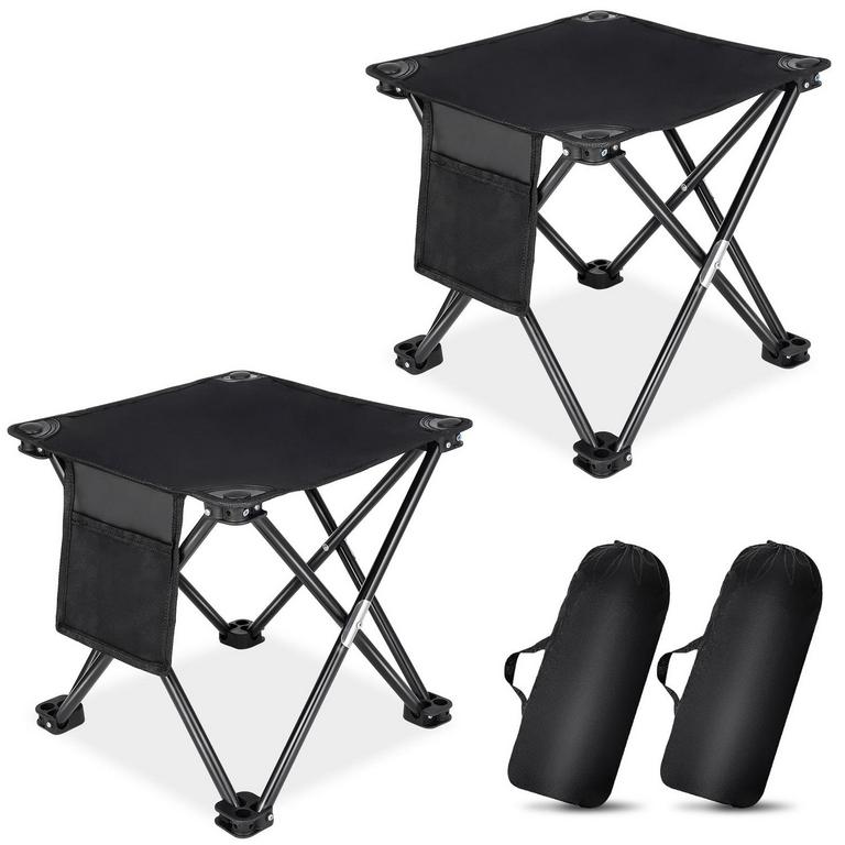 HEQUSIGNS 2PCS CAMPING STOOLS