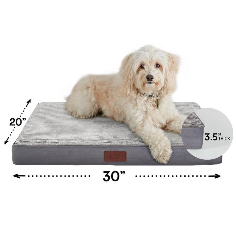 OPHANIE 30IN GRAY DOG BED