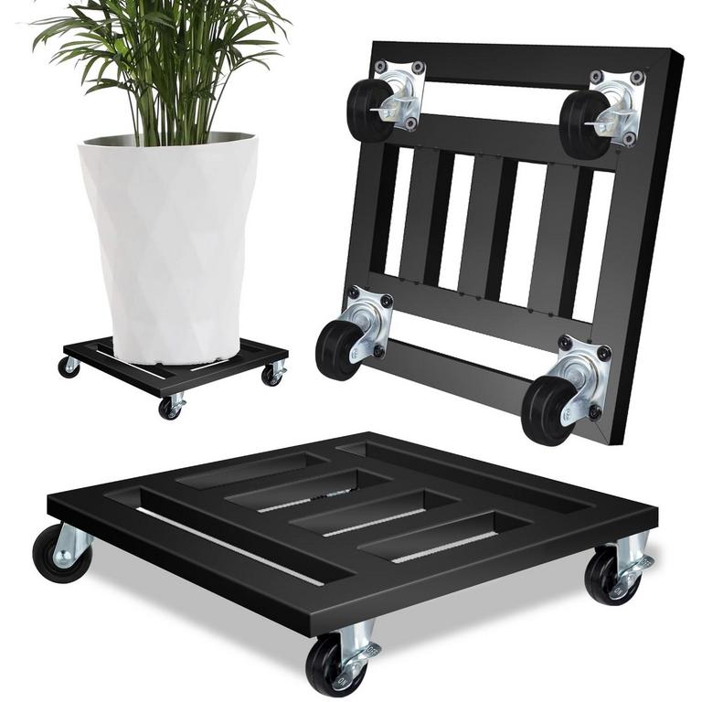 LUBORN PLANT CADDY BLACK 2PK