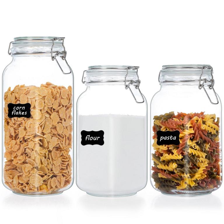 VTOPMART 3PCS GLASS JARS