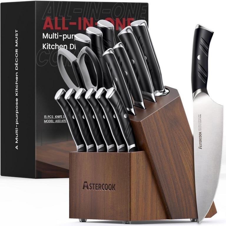 ASTEROOK 15PC KNIFE SET
