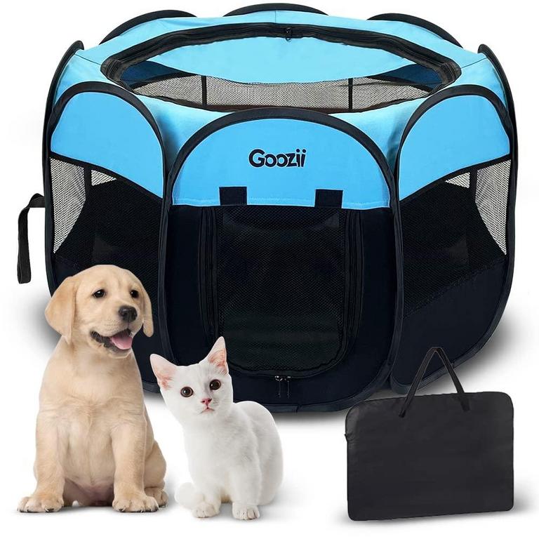GOOZIIPET PET PLAYPEN SZ S BLUE