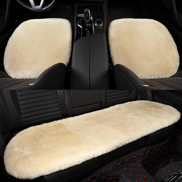 LLB GENUINE SHEEPSKIN CAR SEAT CUSHION SET