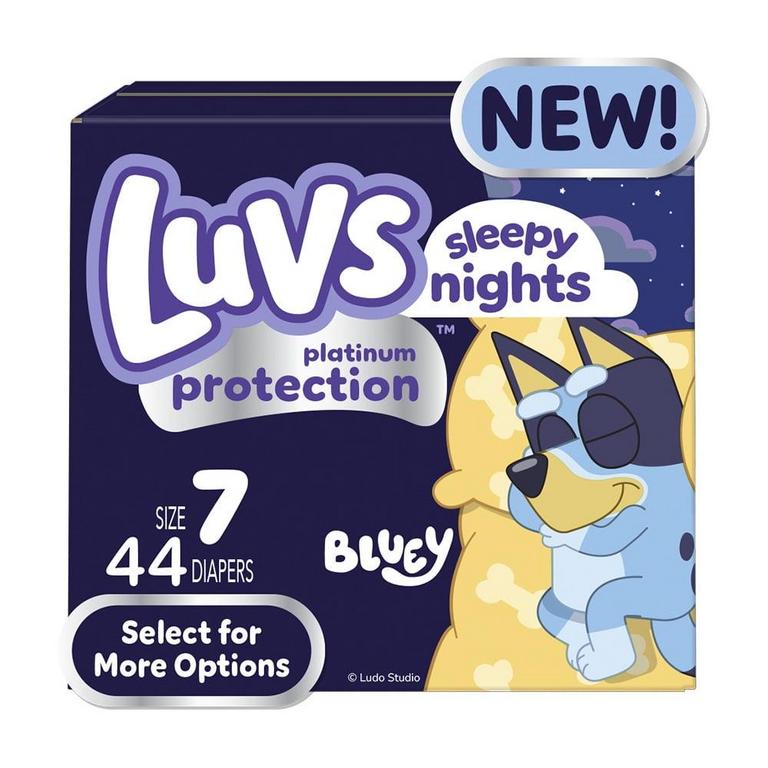 LUVS PLATINUM DIAPERS SIZE 7 44PK