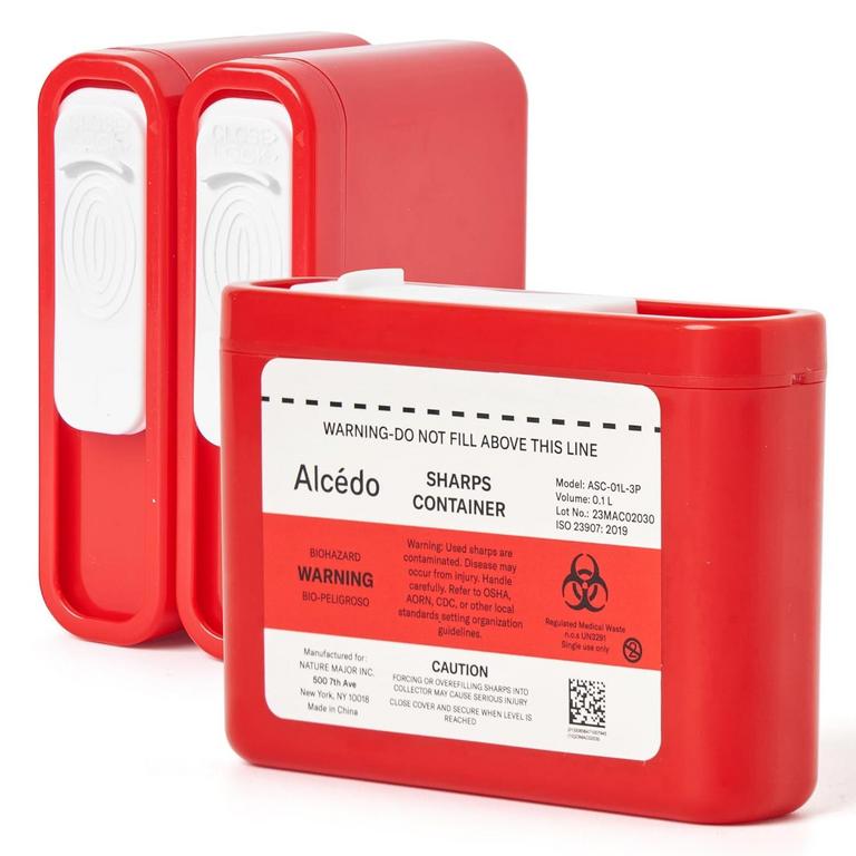 ALCEDO SHARPS CONTAINERS 3PK