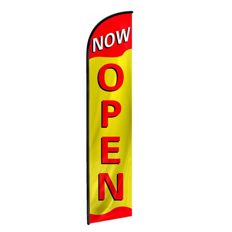 MOORDYSES NOW OPEN FLAG 12FT X 2.5FT