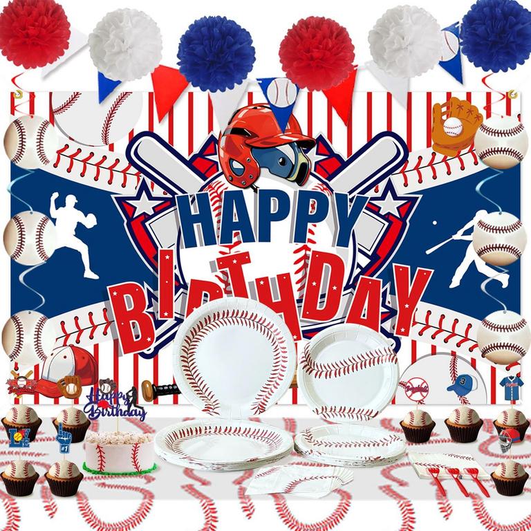 YLIBTOOL BASEBALL PARTY SUPPLY KIT