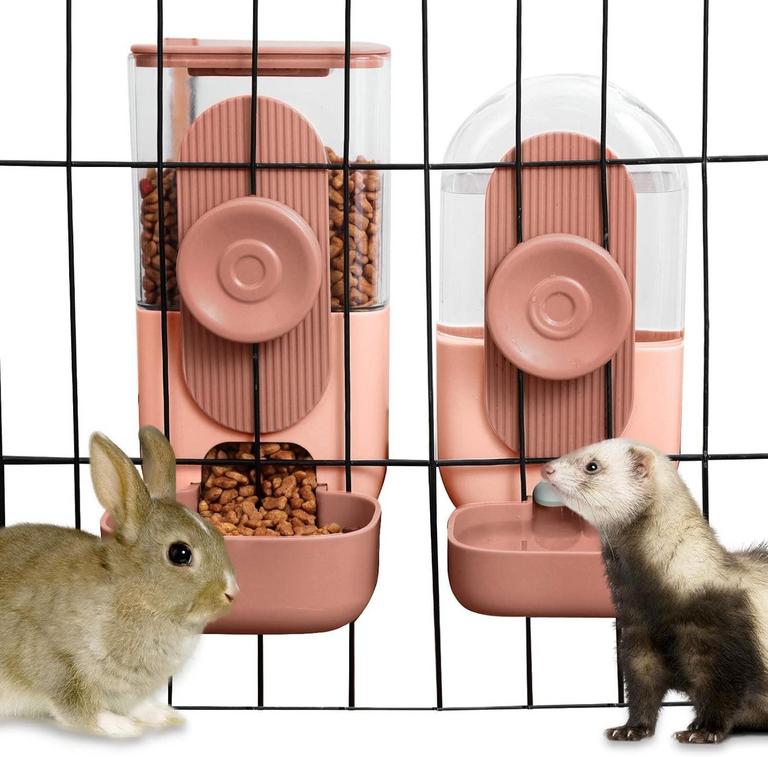 OHHG0 PET FEEDERS 2PCS PINK