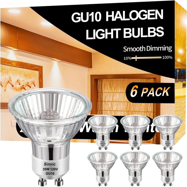 SINVIC GU10 35W BULBS 6PK