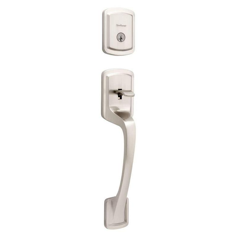 KWIKSET PRAGUE LOCK HANDLE DEADBOLT SET