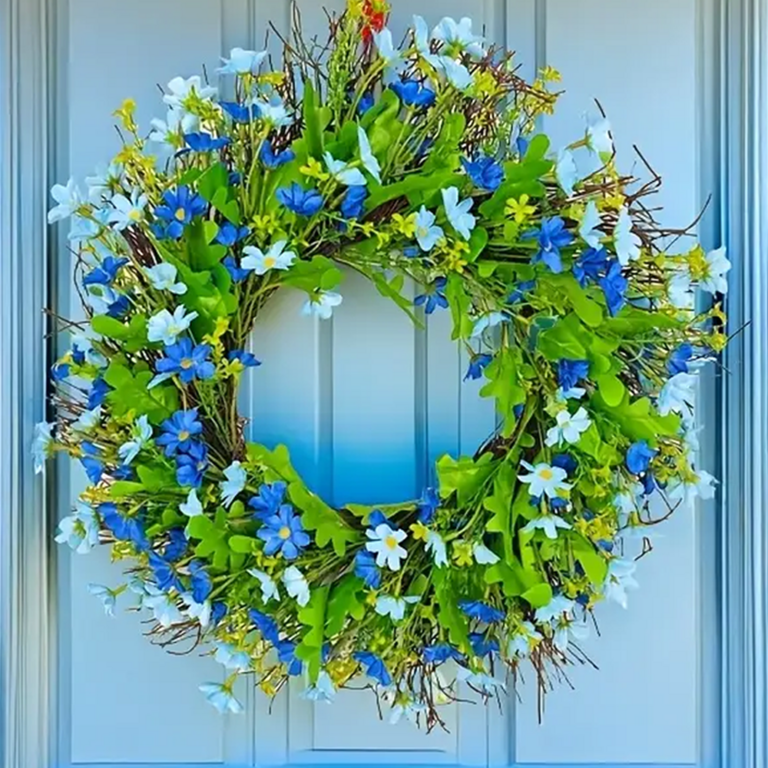 FARSHIP 18IN WILDFLOWER WREATH