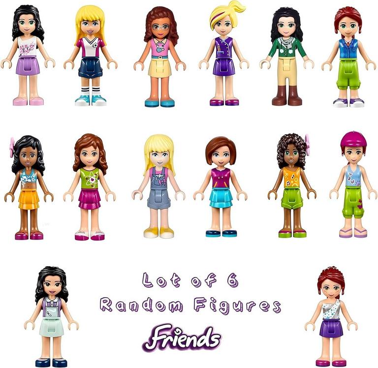 LEGO FRIENDS LOT OF 6 RANDOM FIGURES