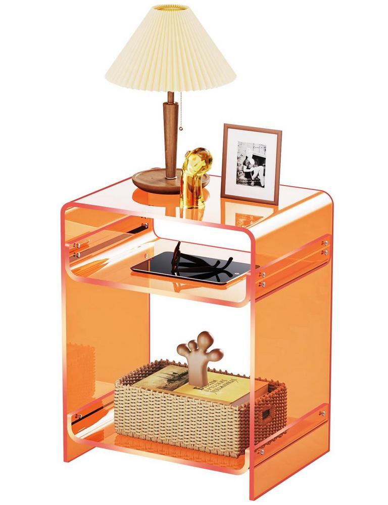 ACRYLICOLOR END TABLE ORANGE