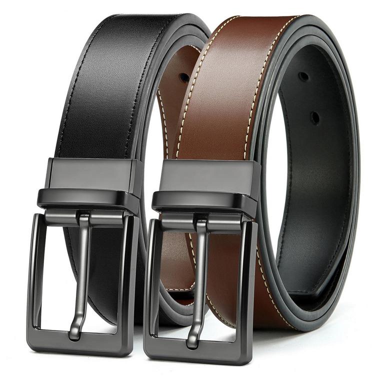 YOETEY MEN'S REVERSIBLE BELT 1 3/8IN 34IN-35IN