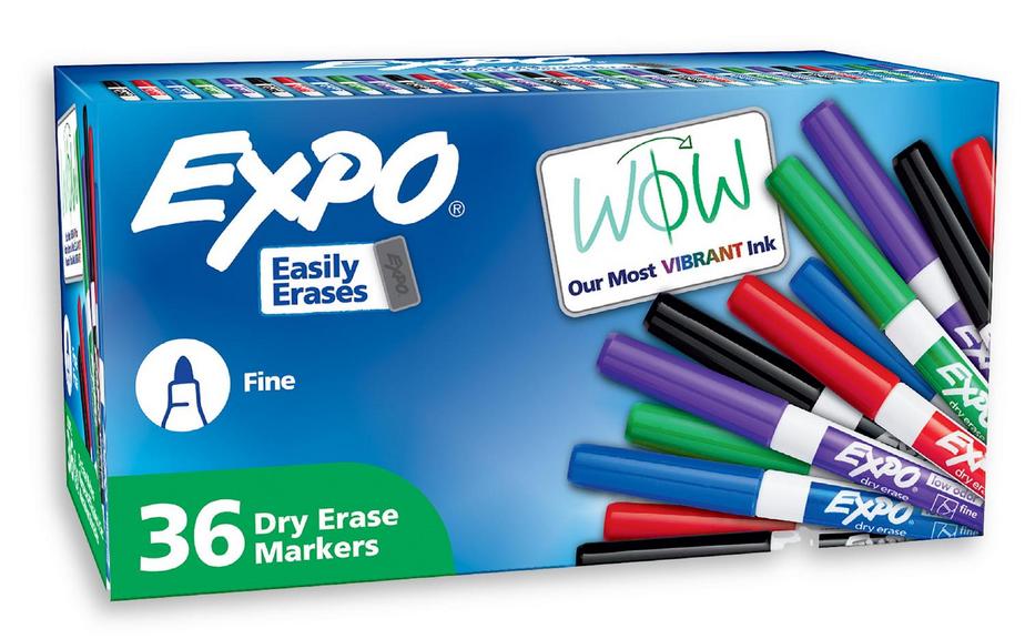 EXPO DRY ERASE MARKERS 36CT