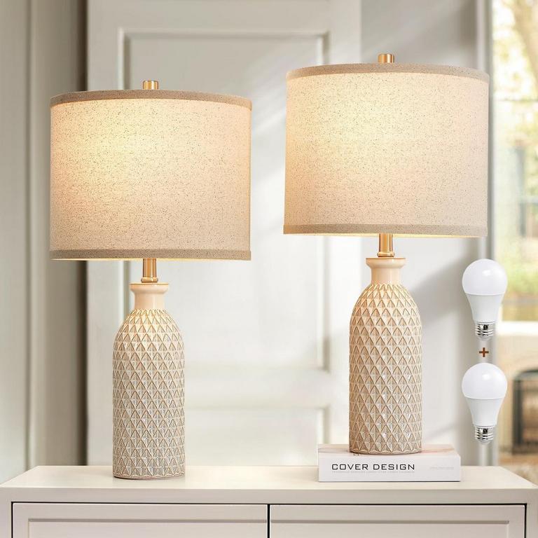 NATYSWAN TABLE LAMPS SET 24.8IN