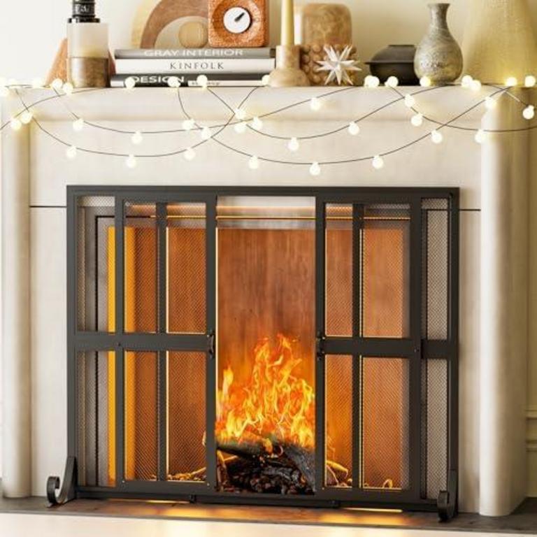 SARZDRAS FIREPLACE SCREEN 37.8IN X 30.7IN