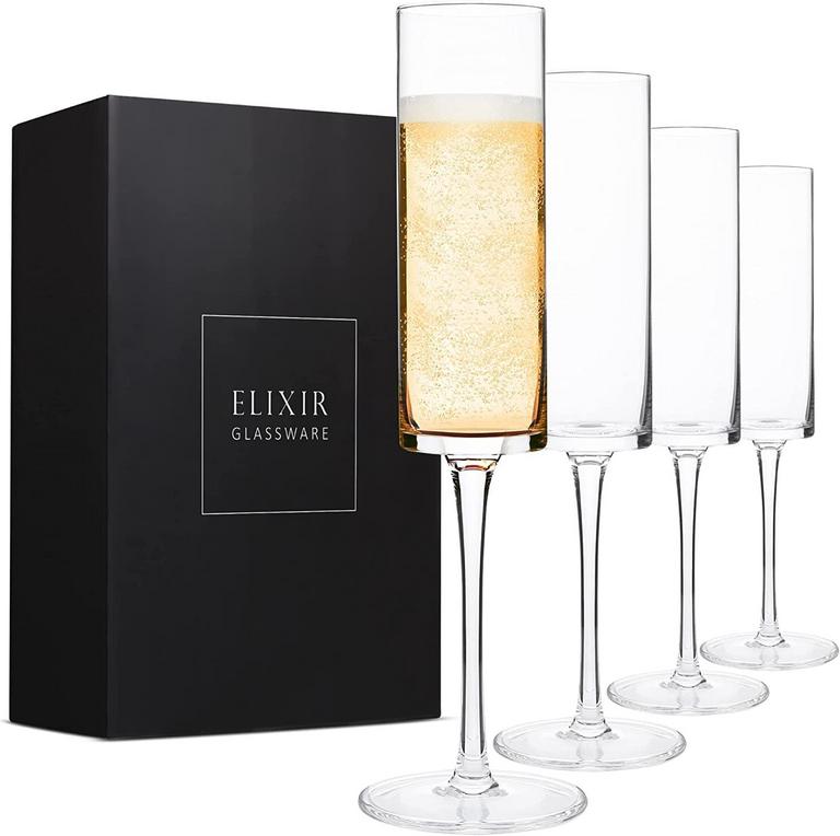 ELIXIR 6OZ CHAMPAGNE FLUTES 4PK