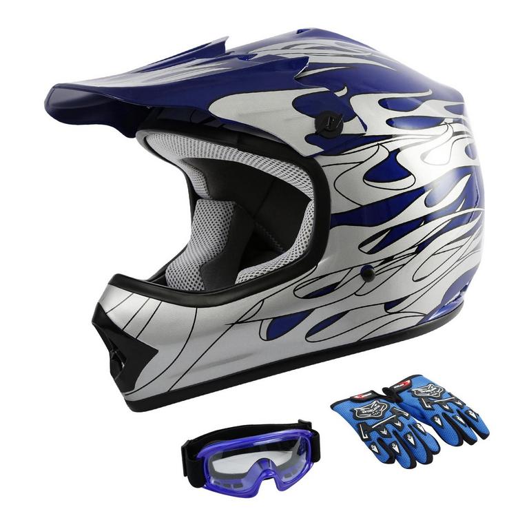 KIDS MOTORCYCLE HELMET SET
