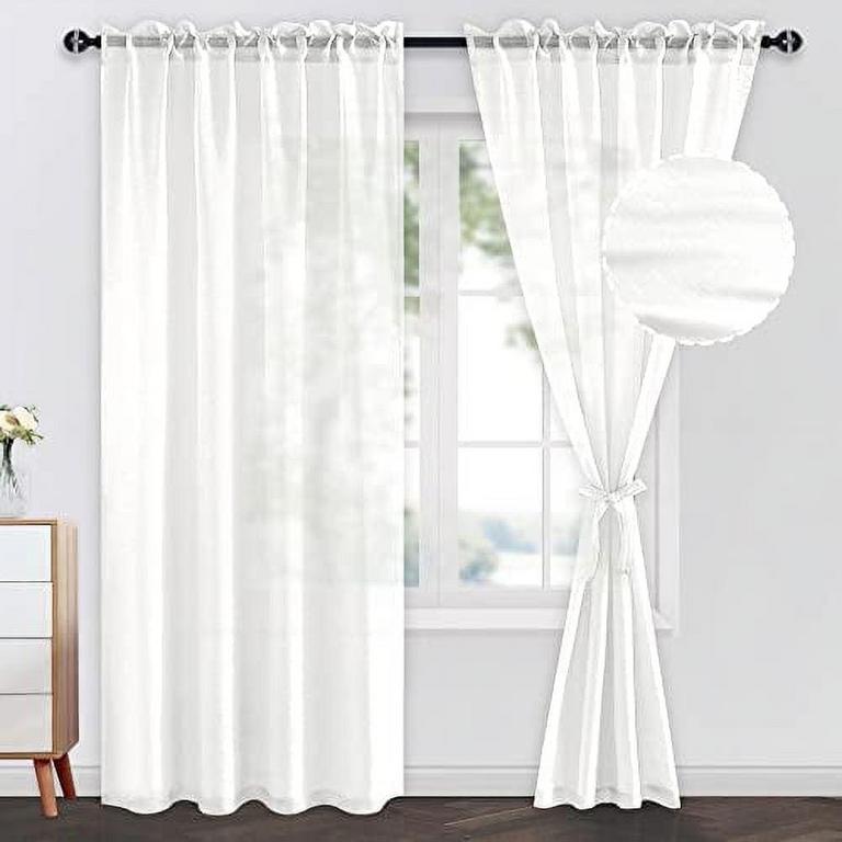 JIUZHEN SHEER CURTAINS 52IN X 84IN 2PK
