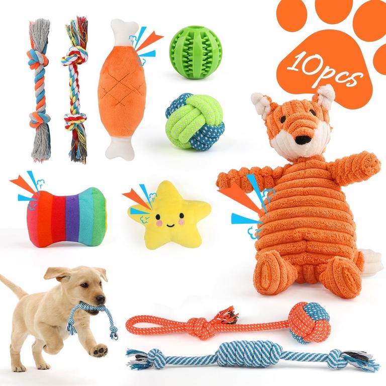 MASBRILL DOG TOYS FOR SMALL DOGS 10PK