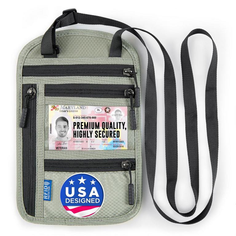 MIFFLIN NECK WALLET PASSPORT HOLDER